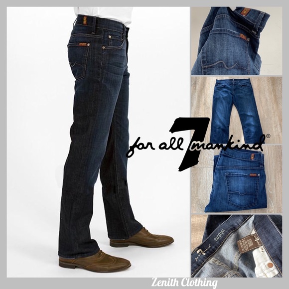 7 jeans Men's Austyn Dark Wash Jeans, 34" - Picture 1 of 8